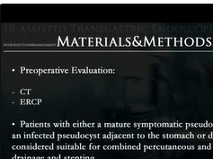 Ir-Assisted Transgastric Endoscopic Drainage Of Pancreatic Pseudocyst