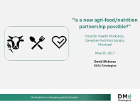 Is a New Agri-Food/Health Partnership Possible? Is a New Agri-Food/Health Partnership Possible?