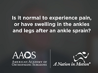 Is it normal to experience ankle pain, and swelling in the ankles and legs? Is it normal to experience ankle pain, and swelling in the ankles and legs?