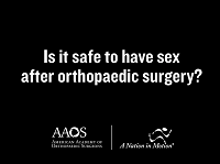 Is it safe to have a sex after orthopaedic surgery? Is it safe to have a sex after orthopaedic surgery?