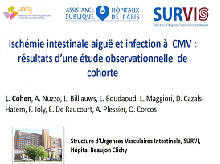 Ischémie intestinale aiguë et infection à CMV : résultats d'une étude observationnelle de cohorte Ischémie intestinale aiguë et infection à CMV : résultats d'une étude observationnelle de cohorte