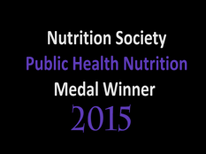Jamie Blackshaw - Médaillé "Nutrition en Santé Publique" 2015 Jamie Blackshaw - Médaillé "Nutrition en Santé Publique" 2015