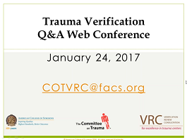 January 2017 VRC QA Webinar January 2017 VRC QA Webinar