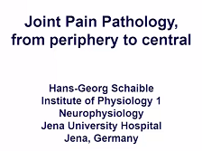 Joint Pain Pathology, from Periphery to Central