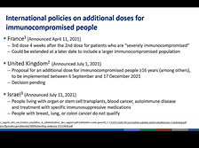 July 22, 2021 ACIP Meeting - Clinical Considerations for additional doses July 22, 2021 ACIP Meeting - Clinical Considerations for additional doses