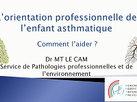 Lorientation professionnelle de lenfant asthmatique : comment laider ?
