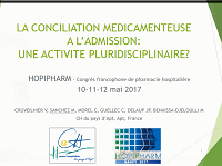 La conciliation médicamenteuse à ladmission : une activité pluridisciplinaire ? La conciliation médicamenteuse à ladmission : une activité pluridisciplinaire ?