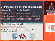 La criminalisation des comportements homosexuels est néfaste à la santé publique La criminalisation des comportements homosexuels est néfaste à la santé publique