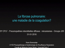 La fibrose pulmonaire : une maladie de la coagulation ?
