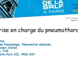 La plèvre en réanimation - Pneumothorax