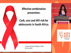 La protection sociale combinée réduirait de moitié l'incidence du comportement lié au risque de VIH parmi les adolescent(e)s en Afrique du Sud