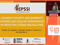 La résolution de la pauvreté infantile et la morbidité dans les orphelinats reliés au SIDA, dans la prédiction des brimades et de l'ostracisme