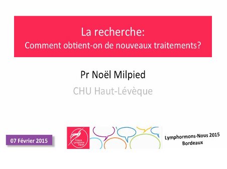La recherche dans les Lymphomes