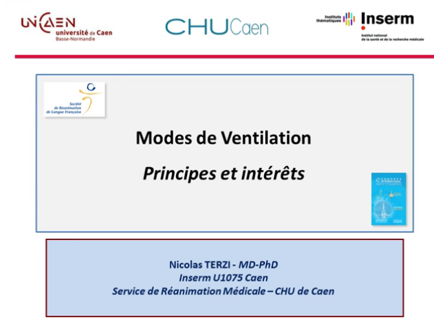 La ventilation mécanique - Principaux modes ventilatoires