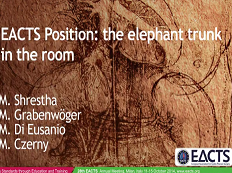 L'affiche de la semaine - La position de l'EACTS: L'épine dans le pied