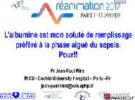 L'albumine, mon soluté de remplissage préféré à la phase aiguë du sepsis - Pour L'albumine, mon soluté de remplissage préféré à la phase aiguë du sepsis - Pour