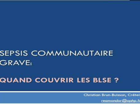 L'antibiothérapie au quotidien - Sepsis communautaire grave : quand couvrir les BLSE ? L'antibiothérapie au quotidien - Sepsis communautaire grave : quand couvrir les BLSE ?