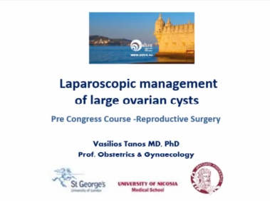 Laparoscopic management of large ovarian cysts