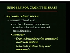 Laparoscopy for Crohn's Colitis - Total Abdominal Colectomy: Kirk Ludwig, M.D. Laparoscopy for Crohn's Colitis - Total Abdominal Colectomy: Kirk Ludwig, M.D.