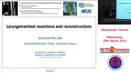 Laryngotracheal resections