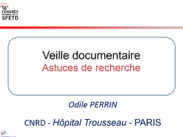 Le CNRD aux services des professionnels - Un exemple d'aide bibliographie Le CNRD aux services des professionnels - Un exemple d'aide bibliographie