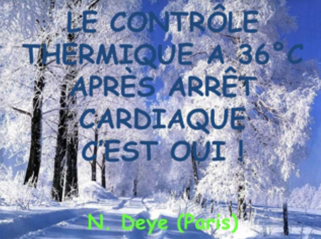 36 c'est mieux que 33 après l'arrêt cardiaque - 2015