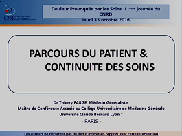 Le point de vue du médecin généraliste sur la continuité des soins