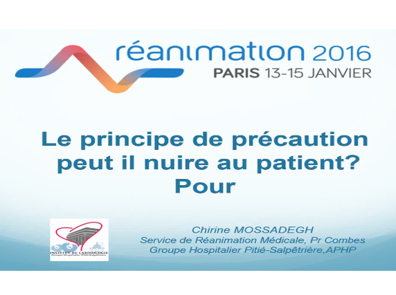 Le principe de précaution peut-il nuire au patient ? Pour Le principe de précaution peut-il nuire au patient ? Pour
