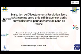 Le score ARS (Aldosteronoma Resolution Score) est-il valable dans une population française ? Le score ARS (Aldosteronoma Resolution Score) est-il valable dans une population française ?
