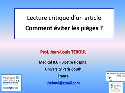Lecture d'un article 2 Lecture critique : éviter les pièges