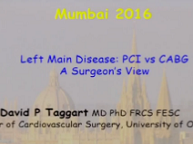 Left Main Disease : PCI vs CABG. A surgeon's view