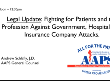 Legal Update: Fighting for Patients and the Profession - Andrew Schlafly, J.D. Legal Update: Fighting for Patients and the Profession - Andrew Schlafly, J.D.