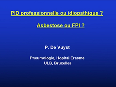 Les arguments en faveur d’une cause professionnelle