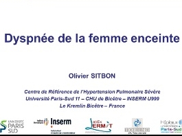 Les complications du peri-partum - Dyspnée de la femme enceinte