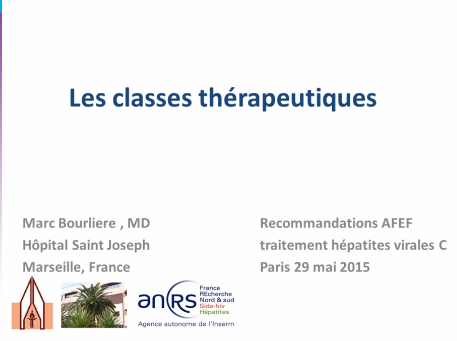 Les différentes Classes therapeutiques