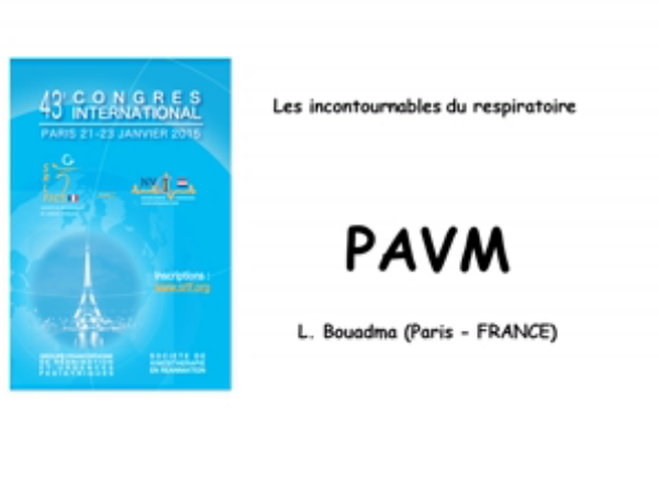 Les incontournables du respiratoire - PAVM - 2015