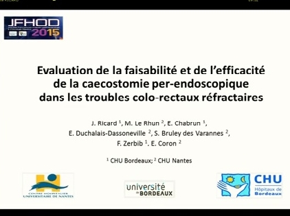 Les irrigations coliques antérogrades par cæcostomie percutanée endoscopique : faisabilité et efficacité dans les troubles fonctionnels colorectaux réfractaires