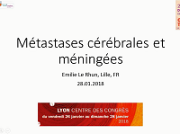 Les métastases cérébrales et méningées