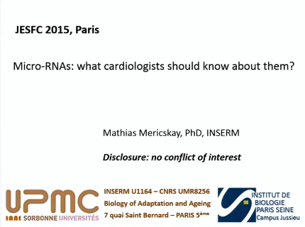 Les micro ARN en quoi intèressent ils les cardiologues?