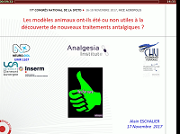 Les modèles animaux ont-ils été ou non utiles à la découverte de nouveaux traitements antalgiques Les modèles animaux ont-ils été ou non utiles à la découverte de nouveaux traitements antalgiques