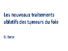 Les nouvelles techniques d'ablathermie percutanée