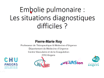 Les situations diagnostiques difficiles (BPCO, grossesse, insuf rénale, sujet âgé) Les situations diagnostiques difficiles (BPCO, grossesse, insuf rénale, sujet âgé)