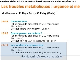 Les troubles métaboliques, urgence et méfiance -Les oublies du ionogramme