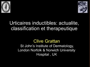 Les urticaires inductibles, actualités, classification et thérapeutique