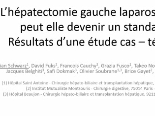 L'hépatectomie gauche laparoscopique peut-elle devenir un standard ? Résultats d’une étude cas - témoins
