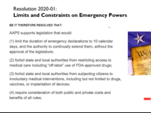 Limits and Constraints on Emergency Powers of Government