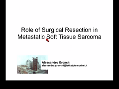 Local Ablative Therapies to Metastatic Soft Tissue Sarcoma Local Ablative Therapies to Metastatic Soft Tissue Sarcoma