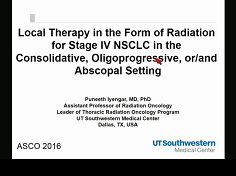 Local Therapy for Limited Metastatic Non-Small Cell Lung Cancer: What Are the Options and Is There a Benefit? Local Therapy for Limited Metastatic Non-Small Cell Lung Cancer: What Are the Options and Is There a Benefit?