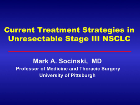 Locally advanced NSCLC: Choice and sequencing of systemic agents in combined modality therapy