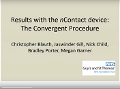 Lone Atrial Fibrillation surgery - results for N-Contact device